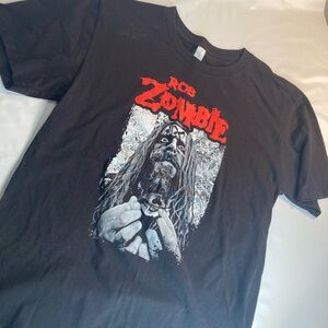 Rob Zombie Black Graphic T Shirt Player tees Large
